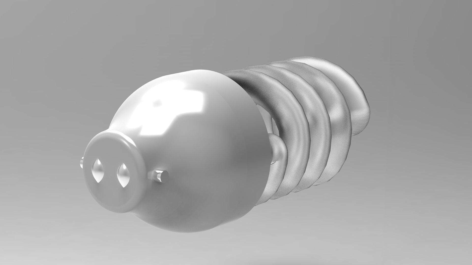 Miniture Light Bulb 3D print model_1