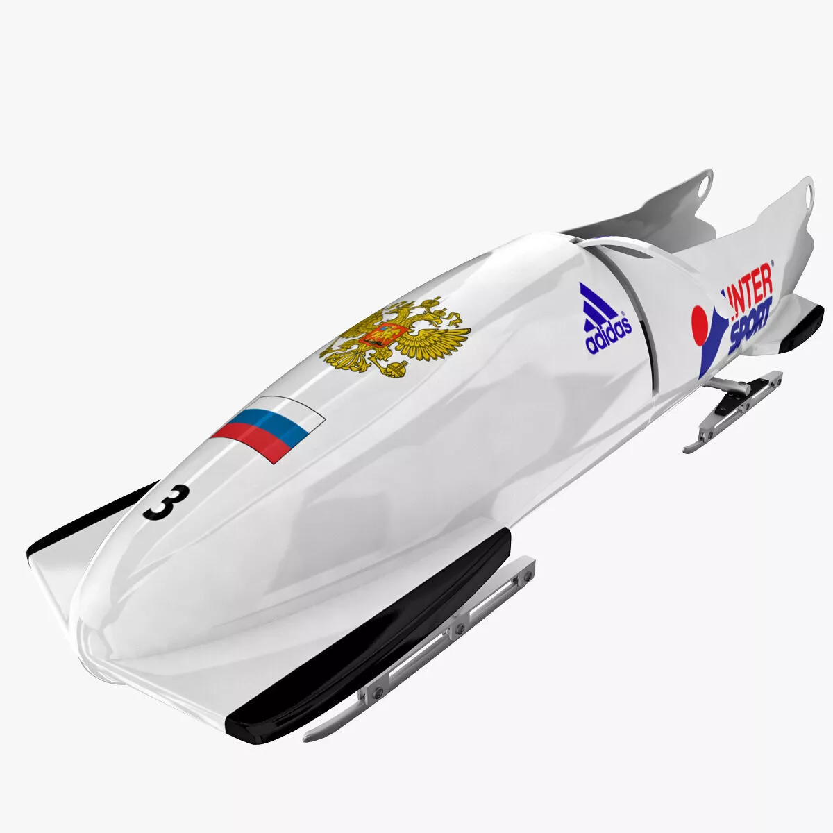 Bobsleds Luge and Skeleton Sleds Collection 3D model