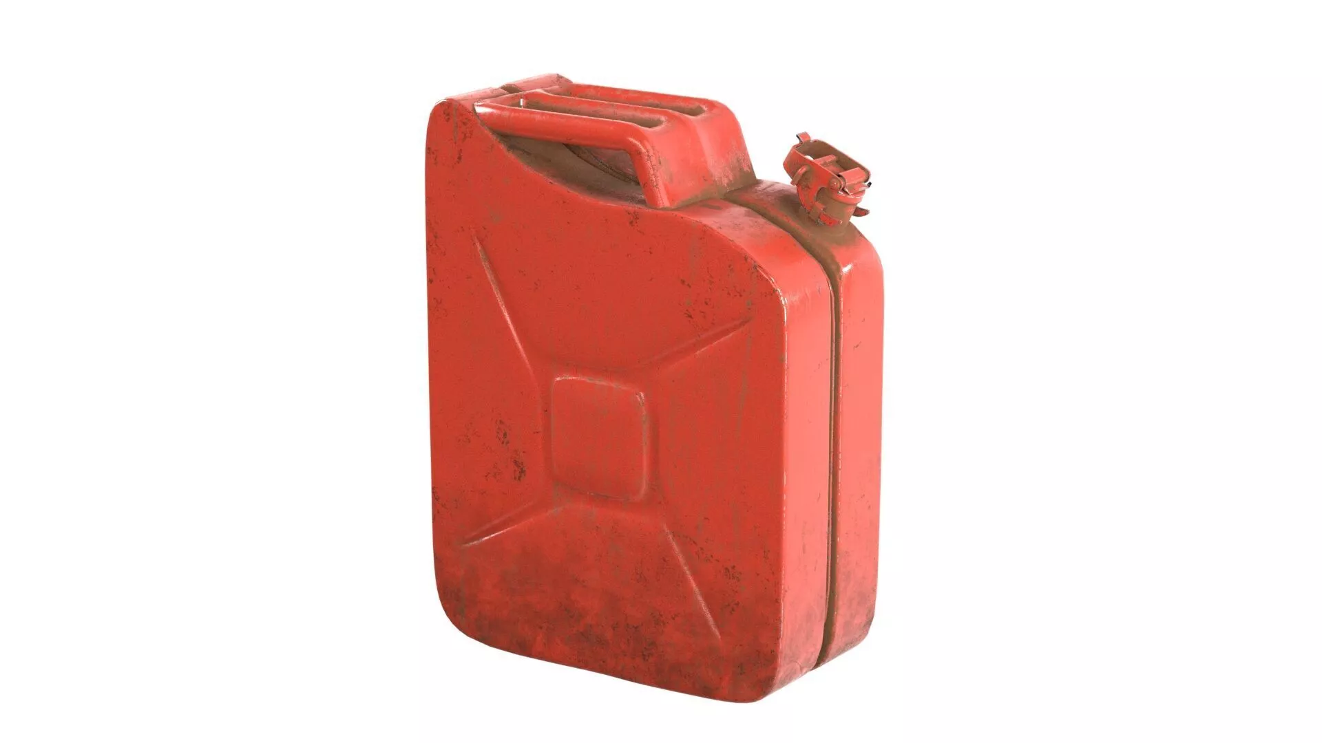 Jerry Can red Low-poly 3D model