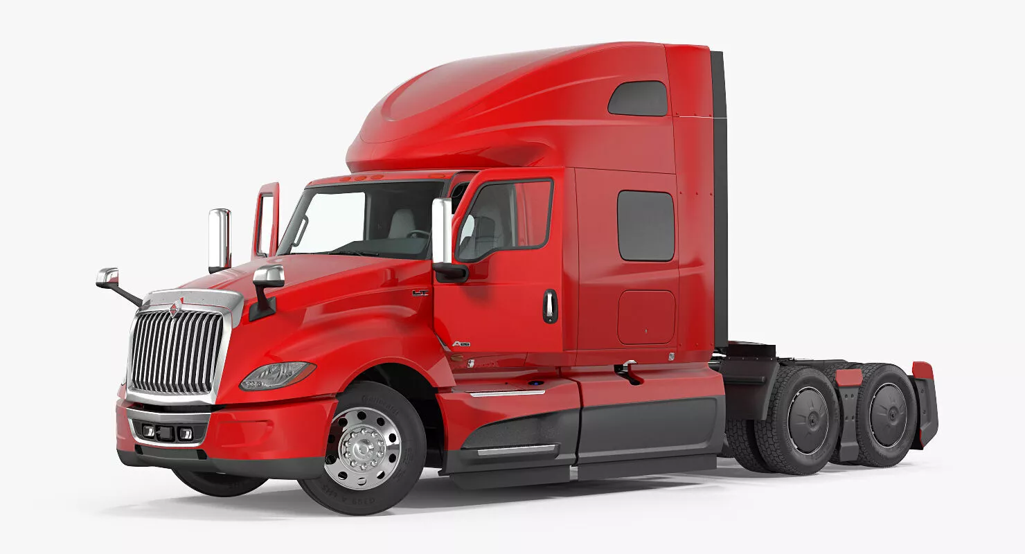 International LT625 Heavy Duty Truck Rigged 3D model