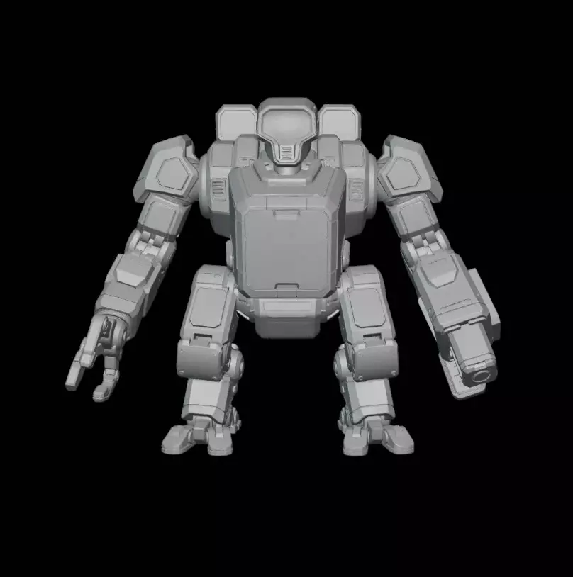 Heavy Industrial Combat Walker 3D print model