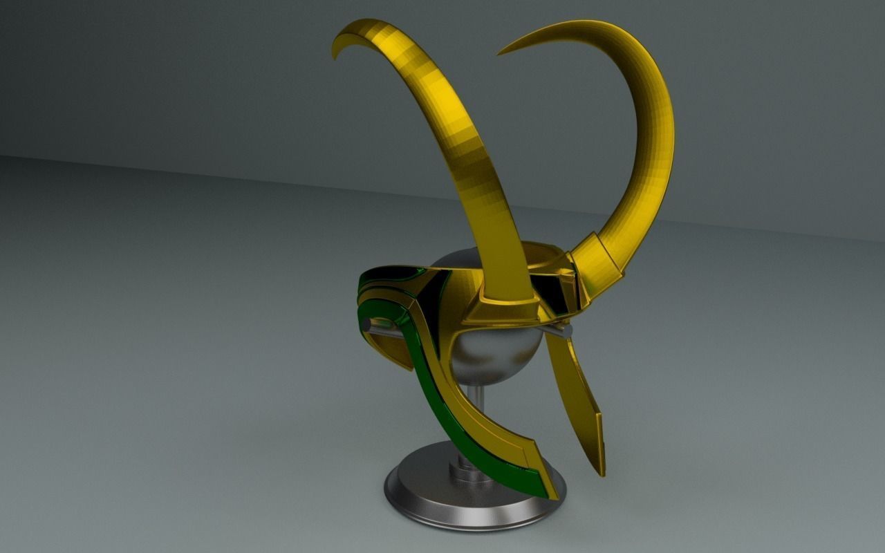 New Loki Helmet Thor 3 Ragnarok 3D print model_3