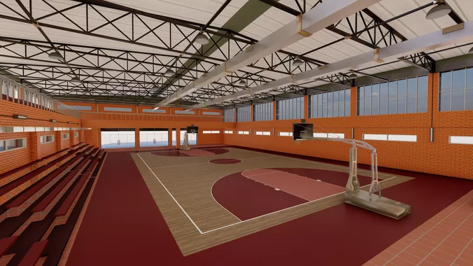 Basketball Stadium-Basketball football