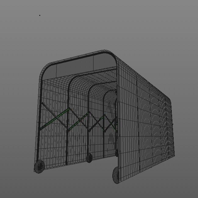 RETRACTABLE  STADIUM TUNNEL 3D model_6