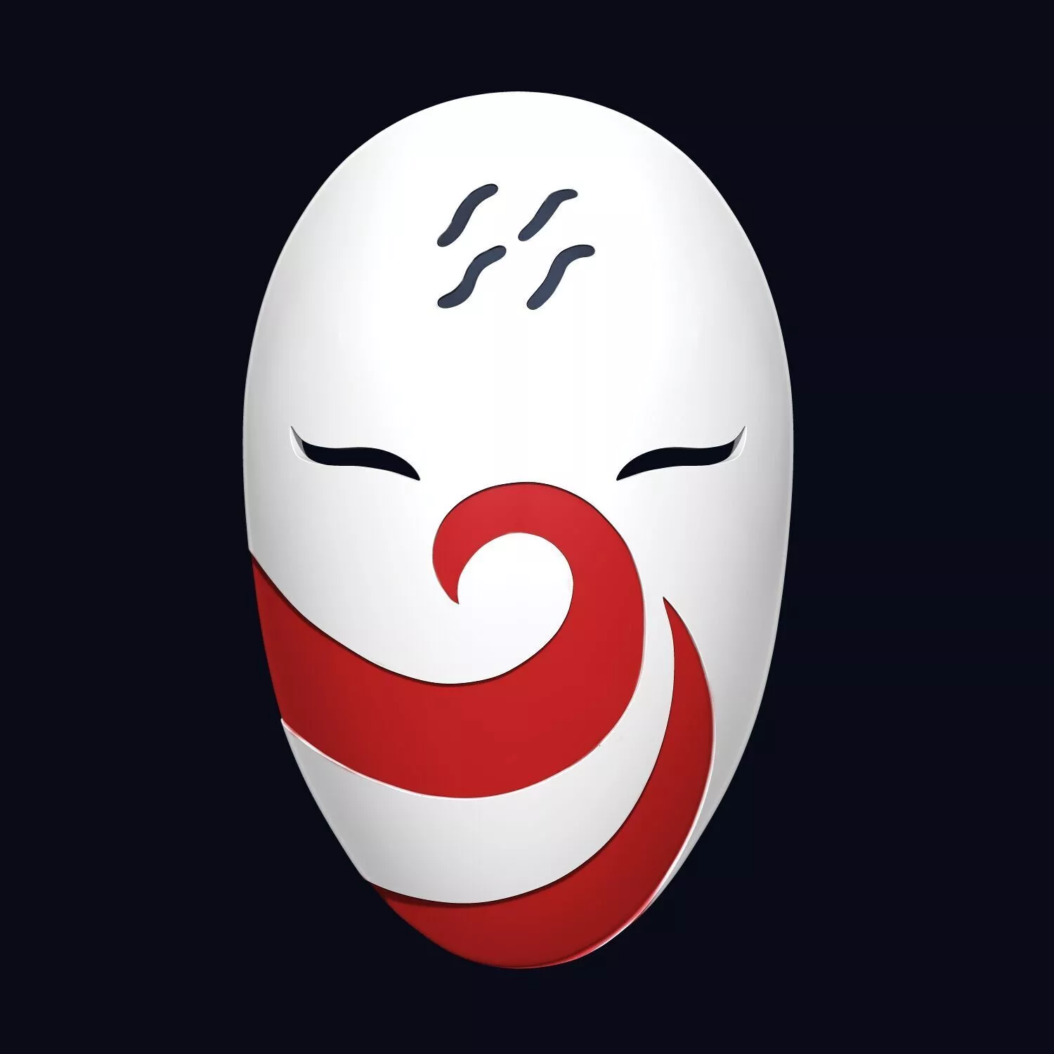 Haku mask - Figurine Haku 3D print model