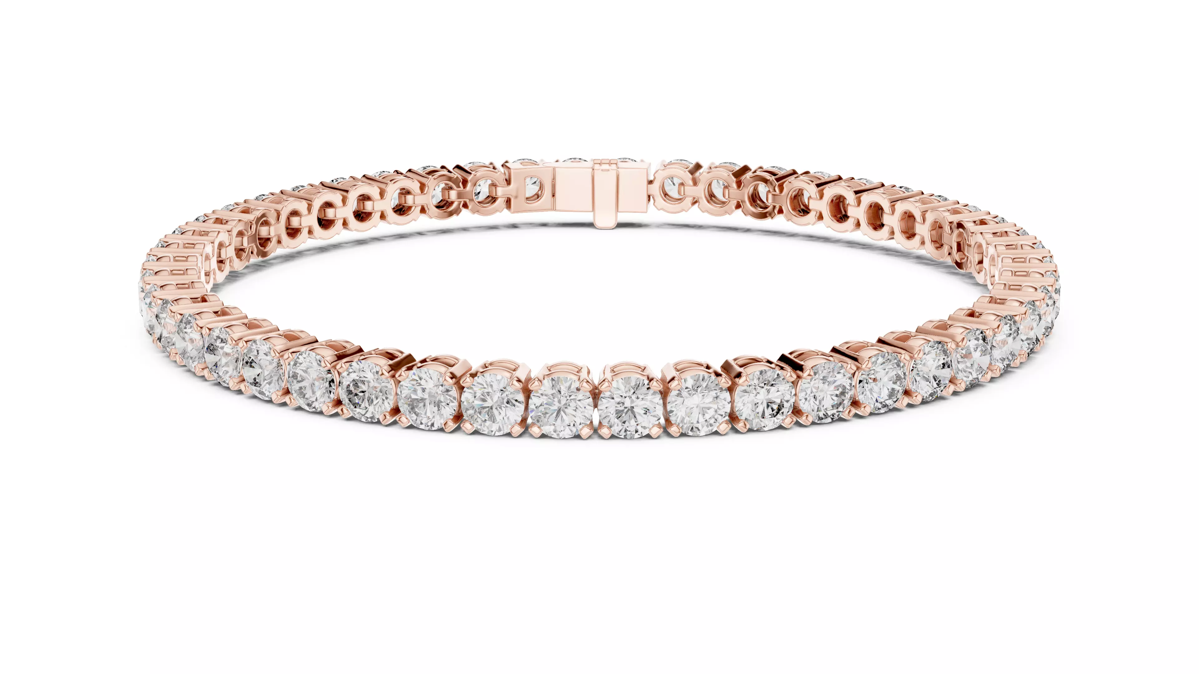 Classic Round Diamond Tennis Bracelet 3D print model