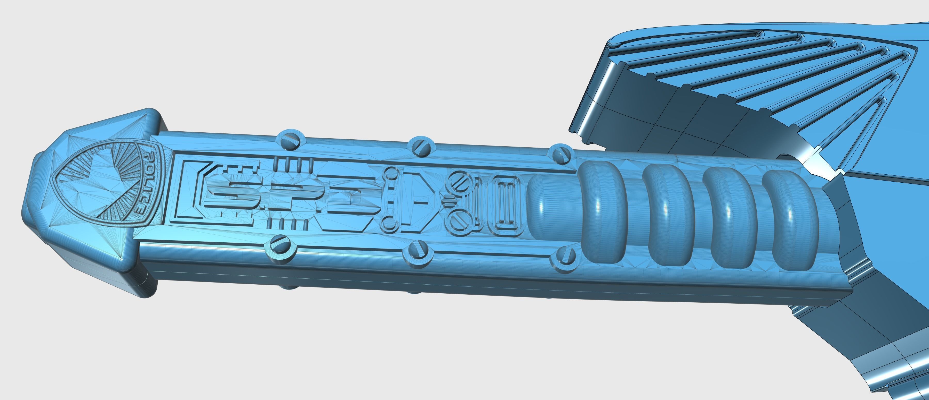 Power Rangers SPD shadow saber sword 3D print model_6