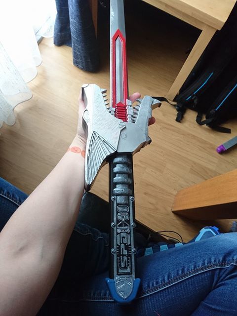 Power Rangers SPD shadow saber sword 3D print model_2