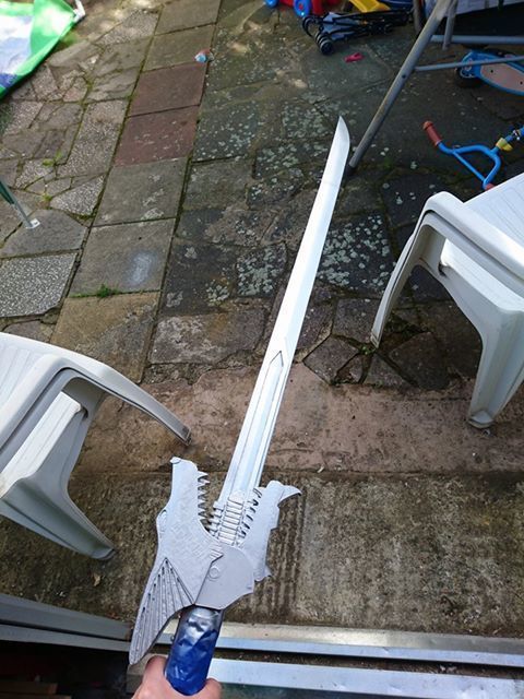 Power Rangers SPD shadow saber sword 3D print model_11