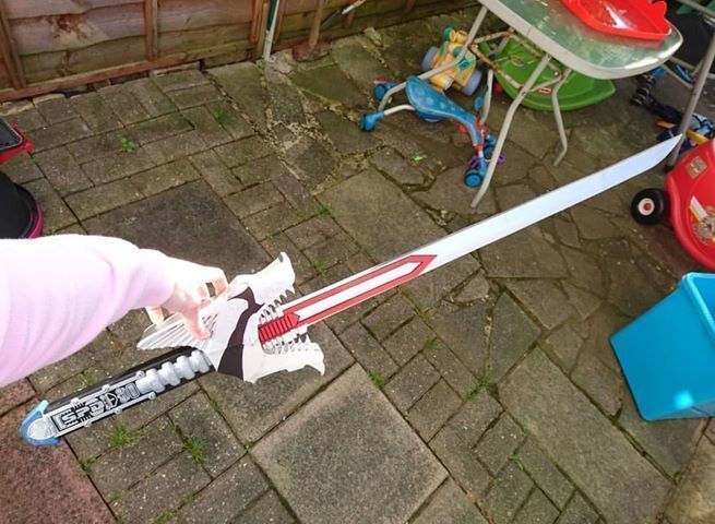 Power Rangers SPD shadow saber sword 3D print model_1