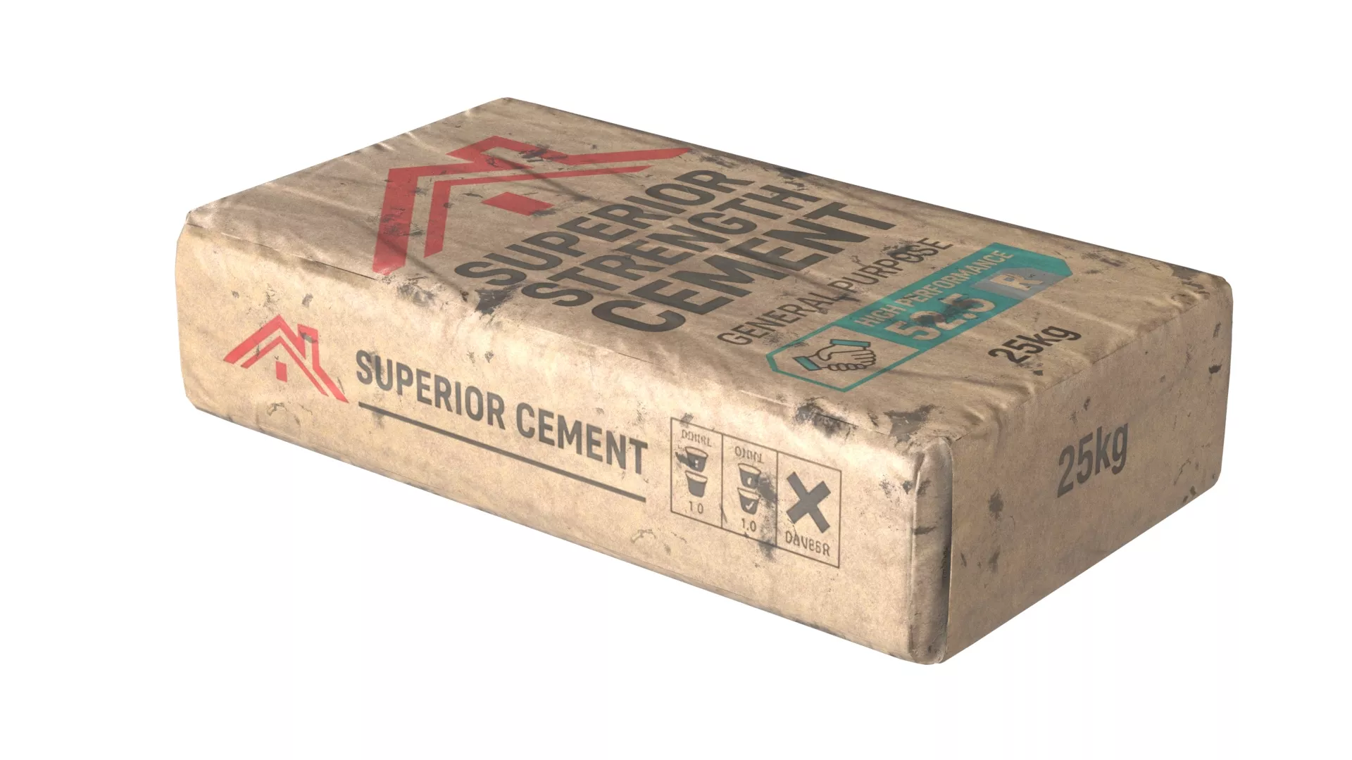 Cement Sack Low-poly 3D model