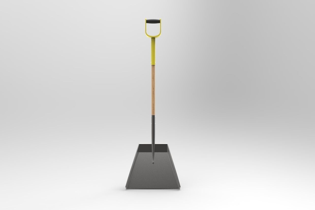 shovel Low-poly 3D model_6