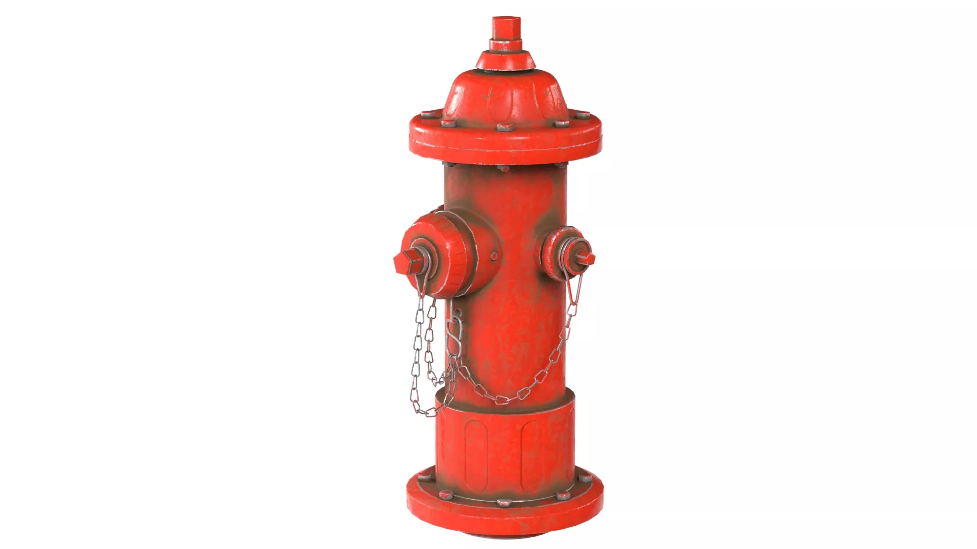 Fire Hydrant Low-poly 3D model