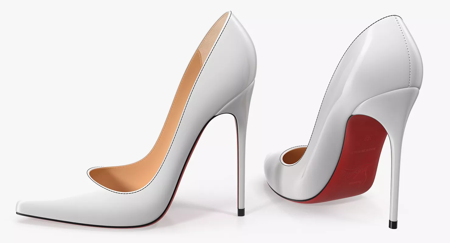 White Pumps 3D model