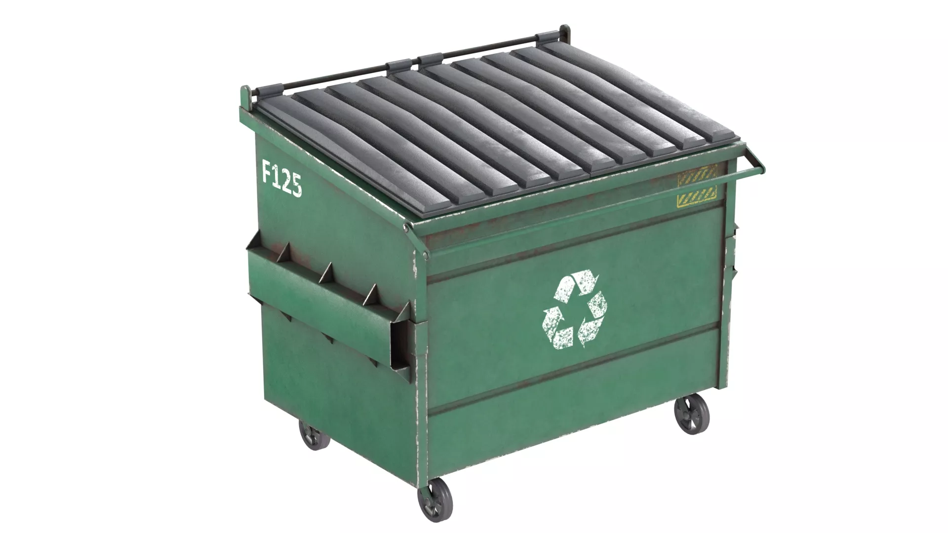 Front Load Bin Low-poly 3D model