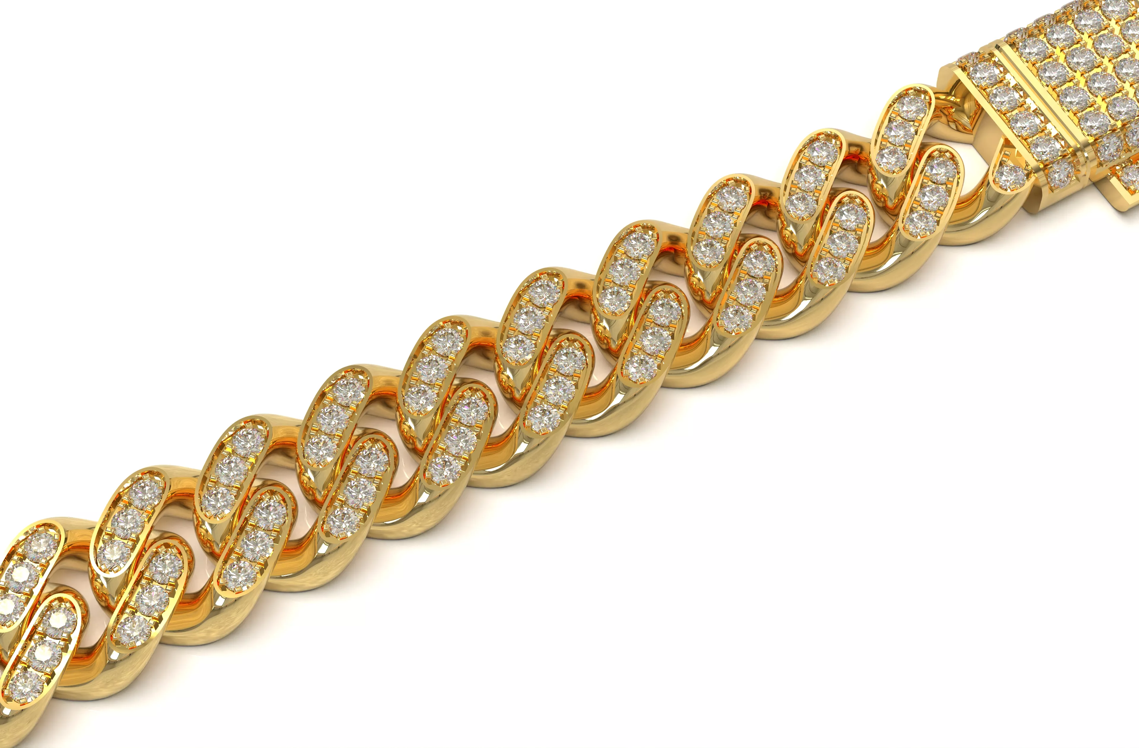 Cuban link bracelet 180826 3D print model