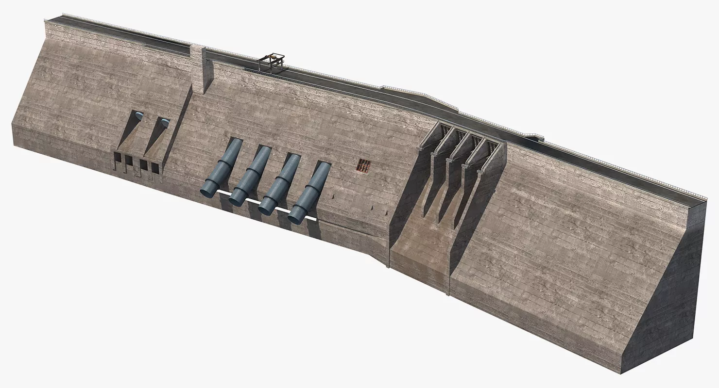 Power Dam 3D model