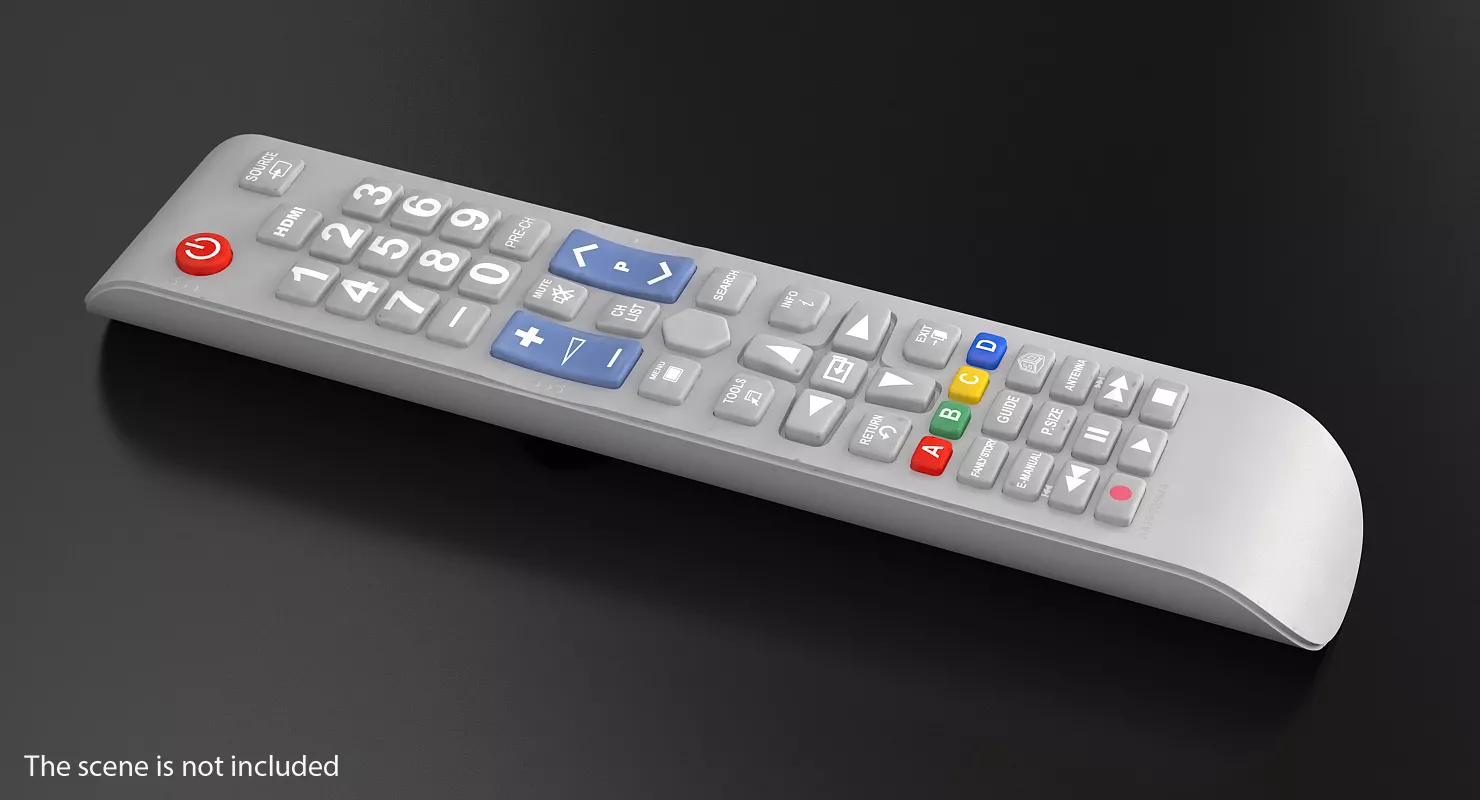 TV Remote Control Generic 3D model