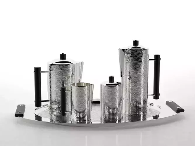 Ebony Tea and Coffee Set 3D model