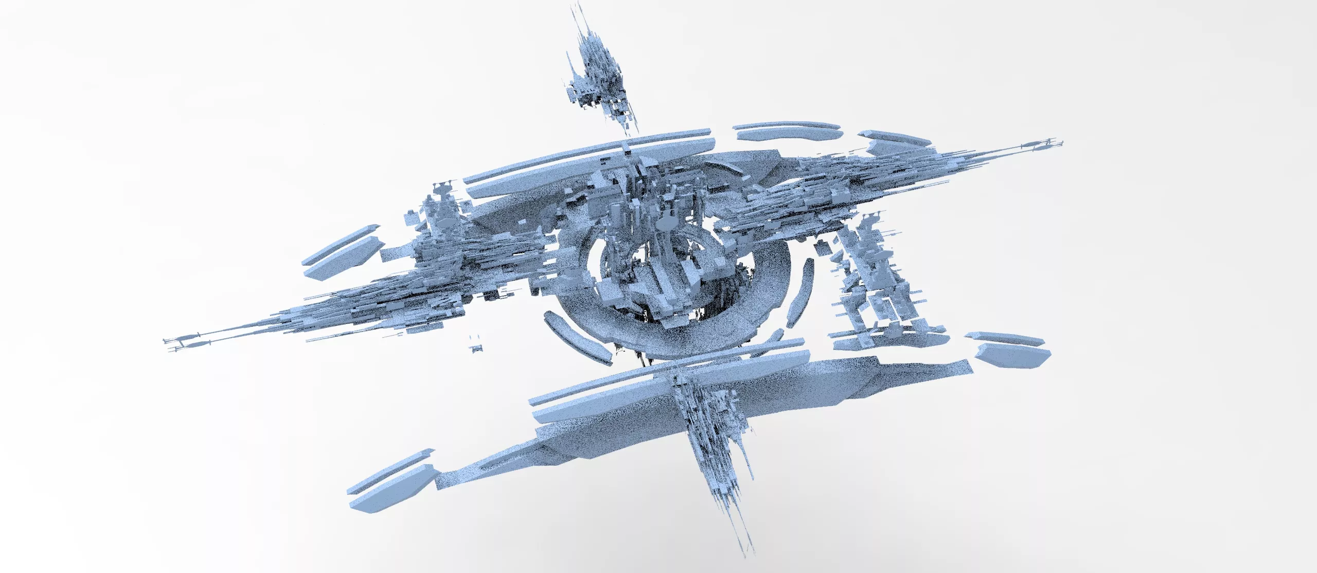 Enether Sci fi 1 ring new Tritank 5 3D model