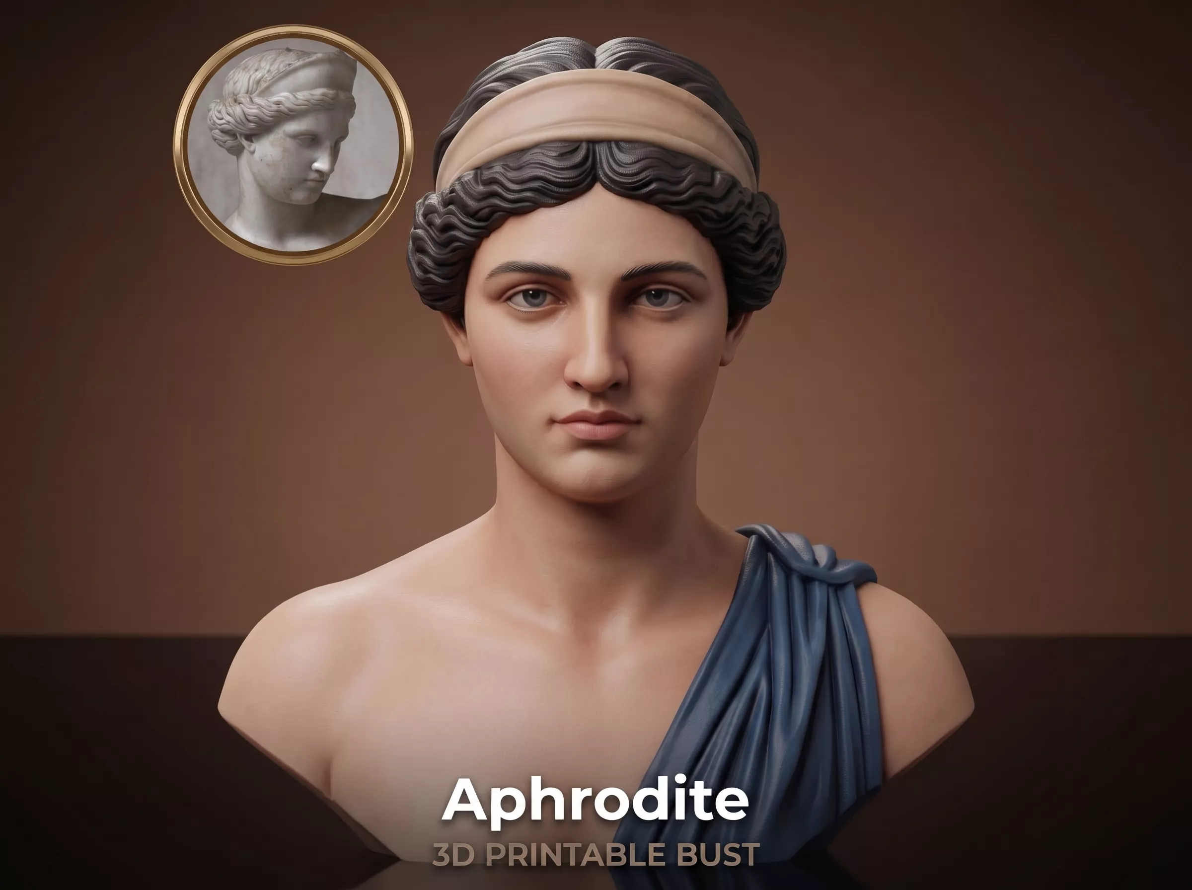 Aphrodite Goddess Bust 3D Print Model Free 3D print model