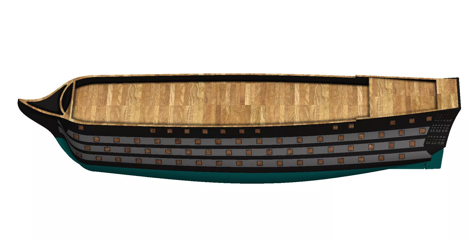 Napoleonic Era 120 Gun Ship of the Line 3D print model