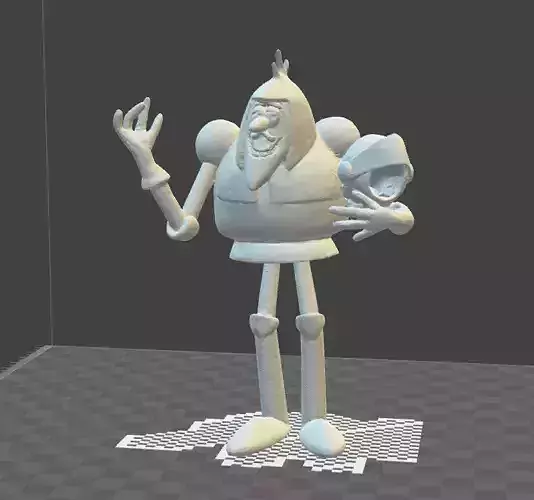 Sir Lancelot from the 60s toons  Arthur  and the Square Knights  3D print model