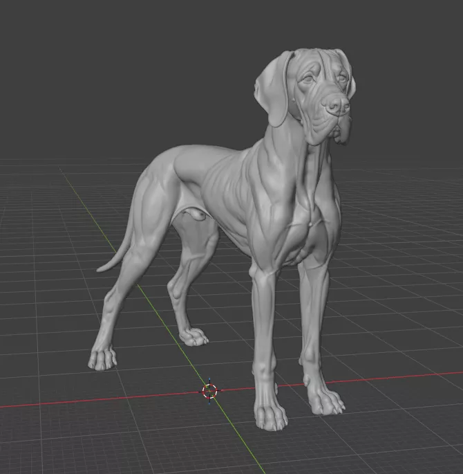 Deutsche Dogge 124 STL Datei Great Dane 3D Modell 3D print model