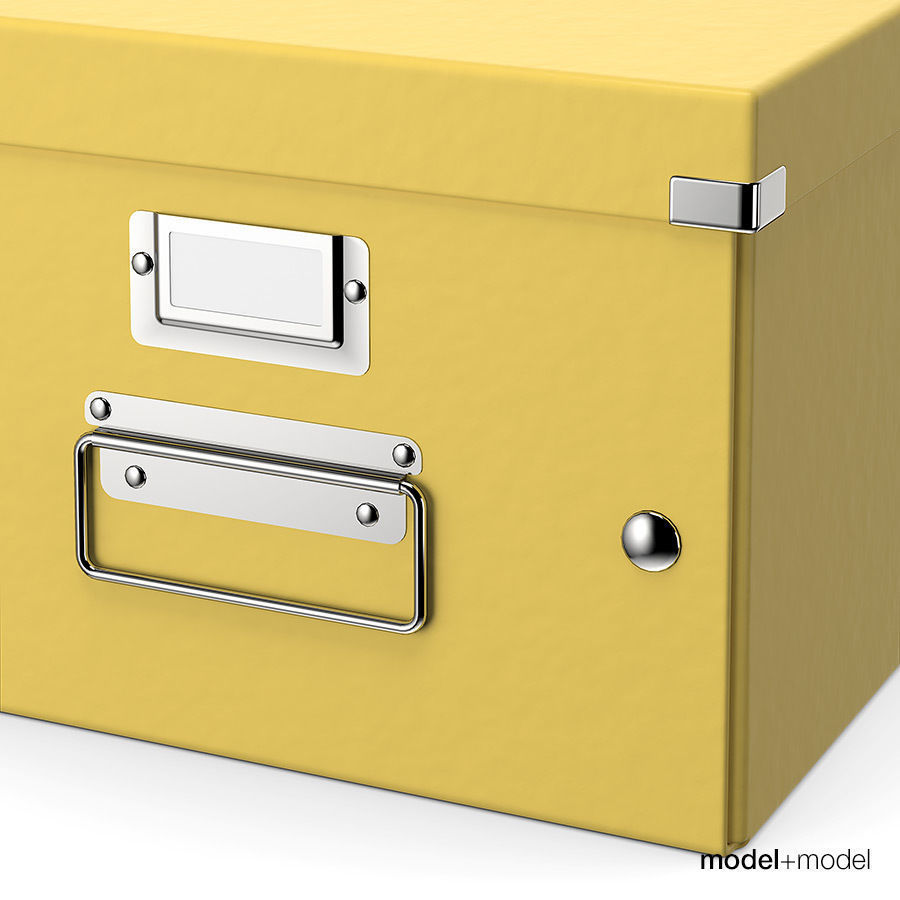 Office storage boxes 3D model_3