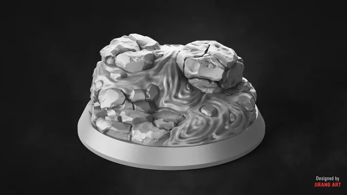 BIOFORGE - LAVA BASE - STL OBJ