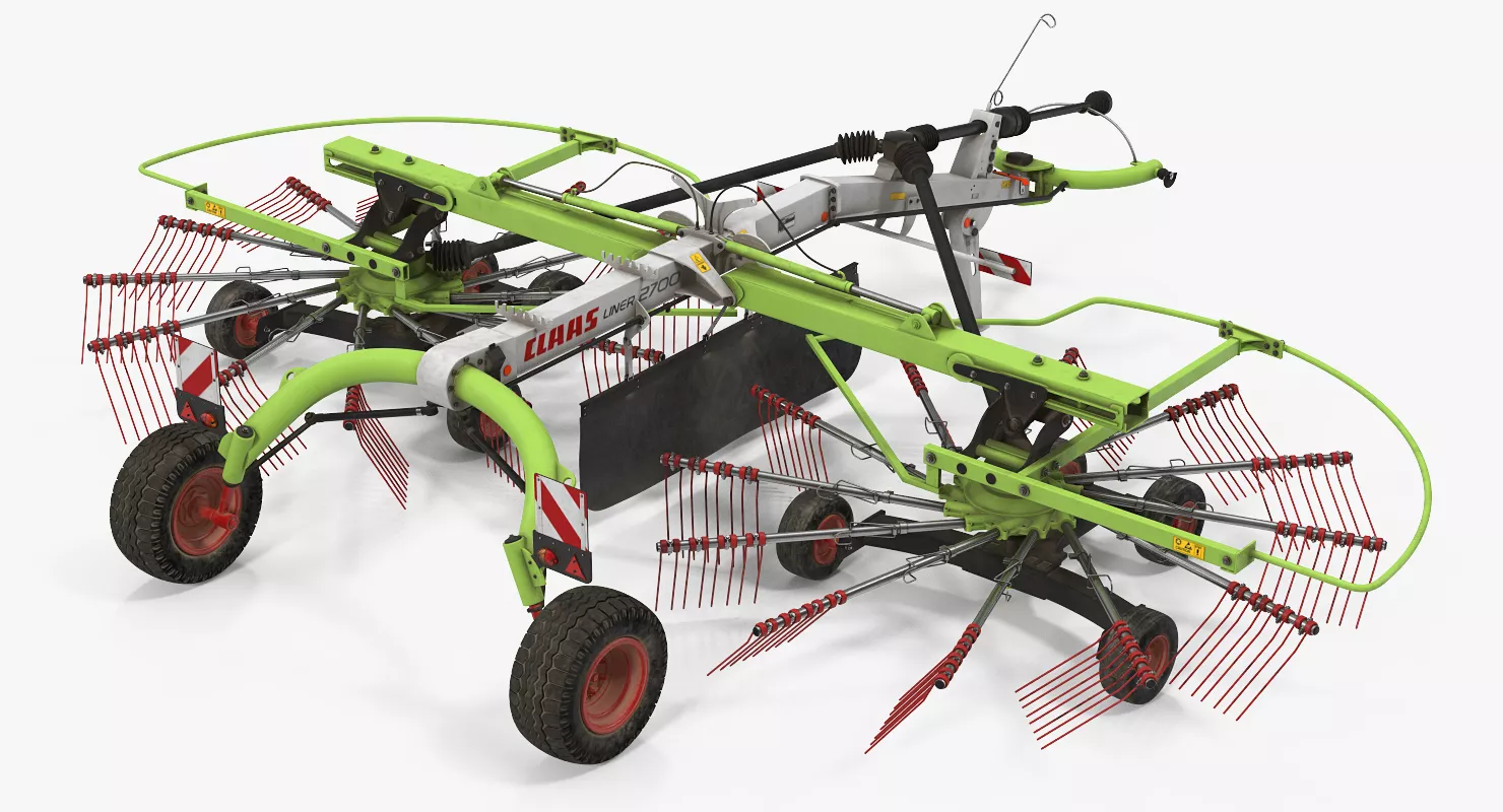 Used Twin Rotor Hay Rake Claas Liner 2700 3D model