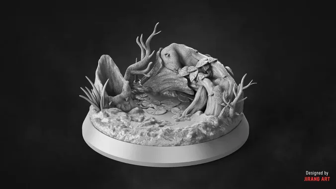 BIOFORGE - SWAMP BASE - STL OBJ