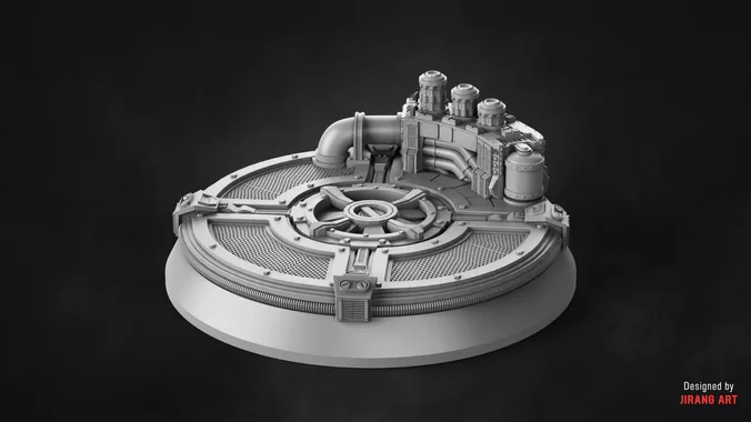 BIOFORGE - SCI-FI BASE - STL OBJ