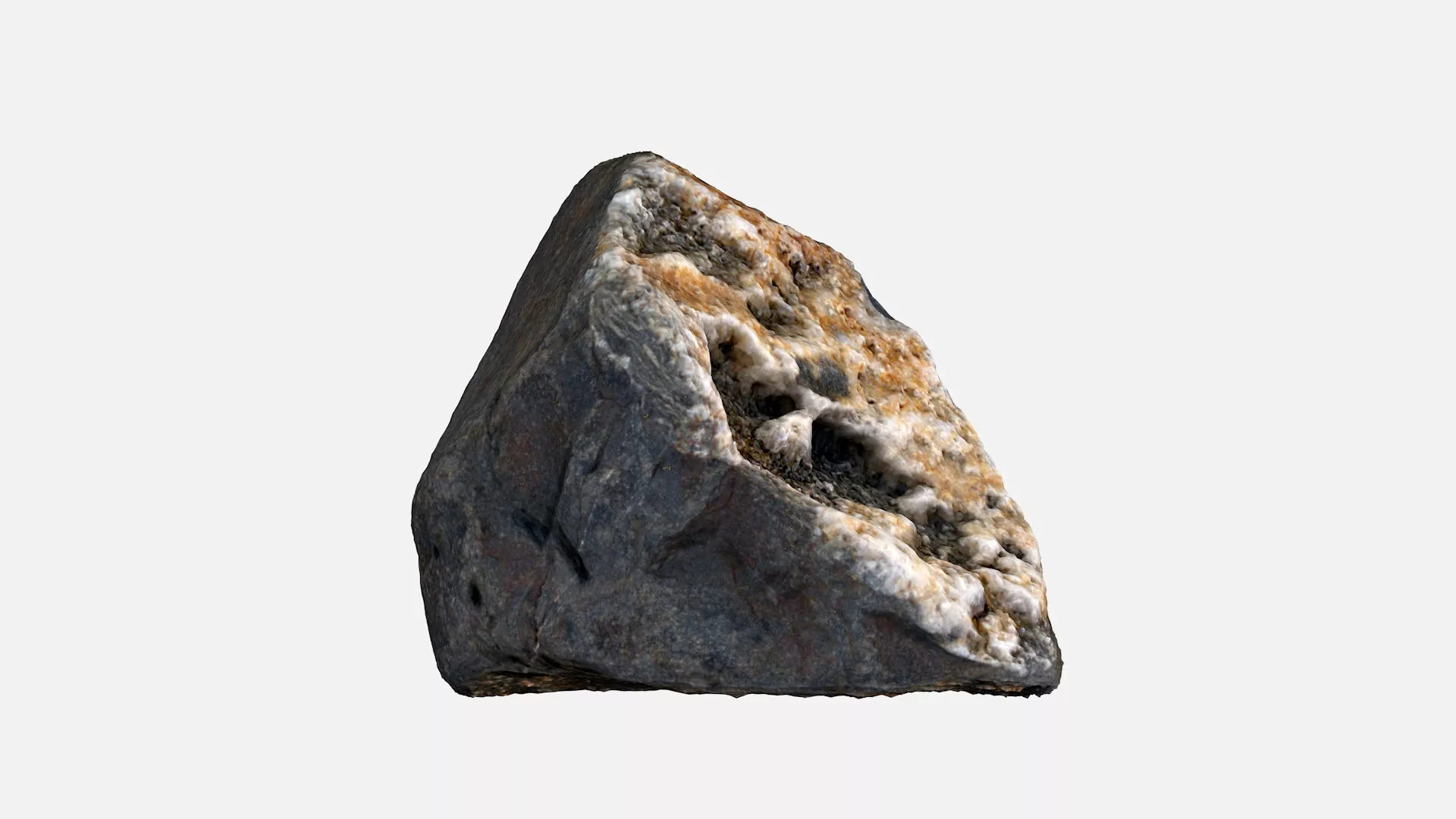 Rock game ready PBR Low-poly 3D model