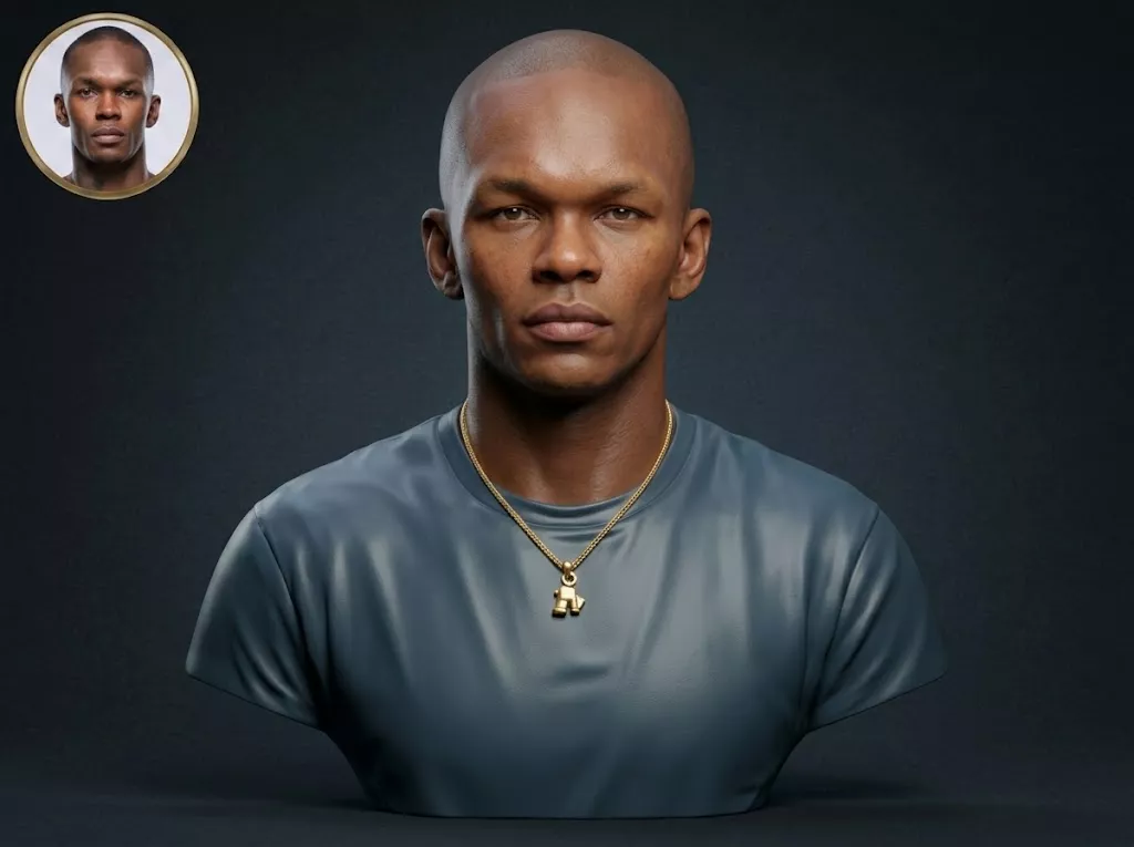 Israel Adesanya 3D Printable Bust 3D print model
