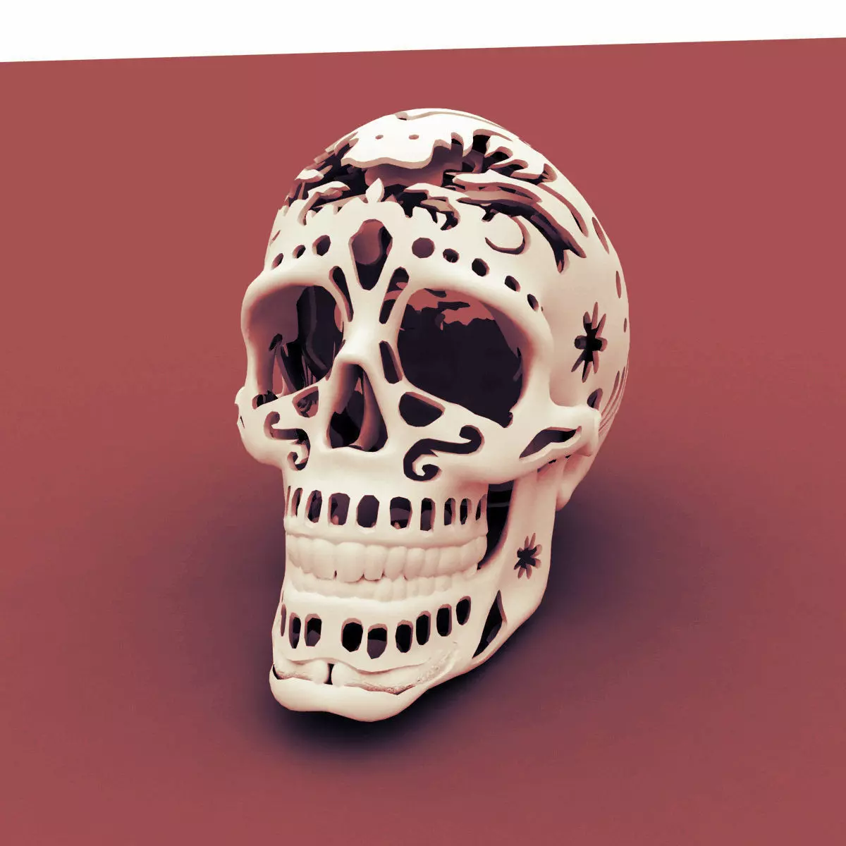 Calaverita day of dead sugar skull 3D print model