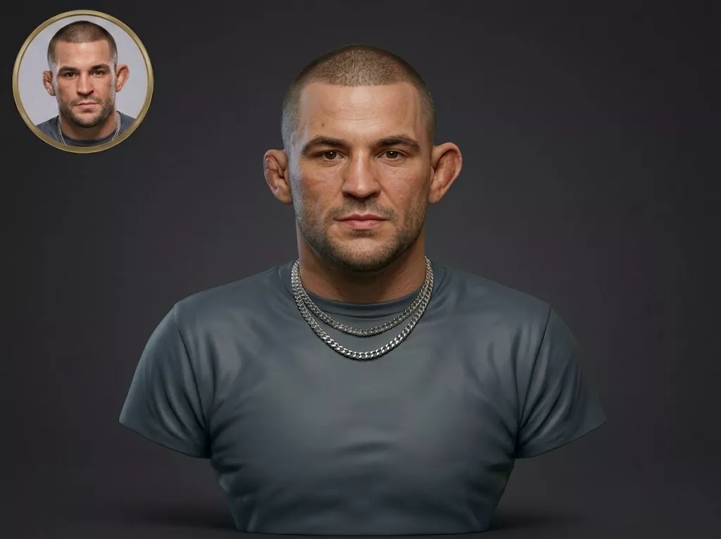 Dustin Poirier 3D Printable Bust 3D print model