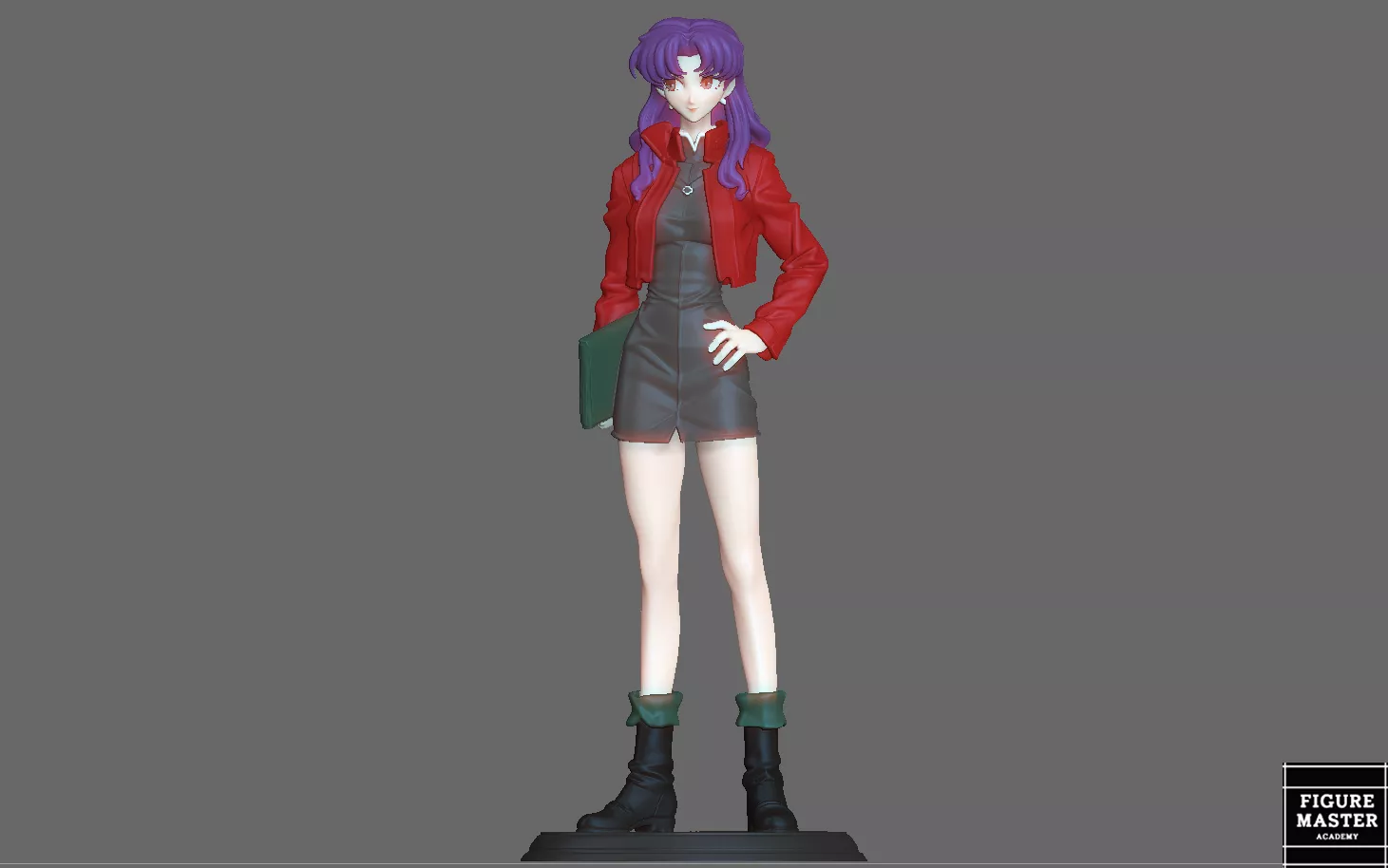 MISATO KATSURAGI UNIFORM EVANGELION ANIME GIRL CHARACTER 3D print model