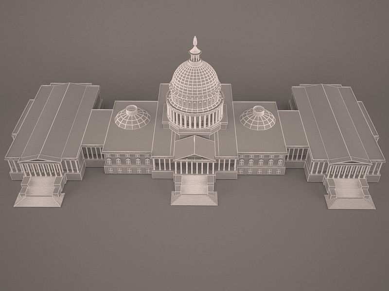 US Capitol Building 3D model CGTrader