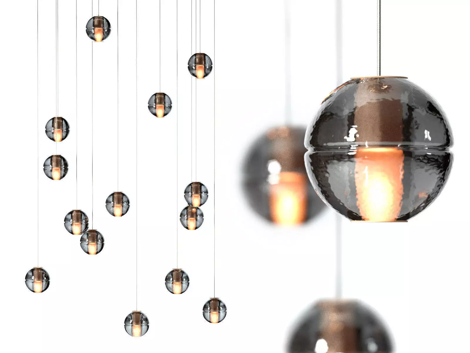 14 Standard Pendant Chandelier 3D model_0