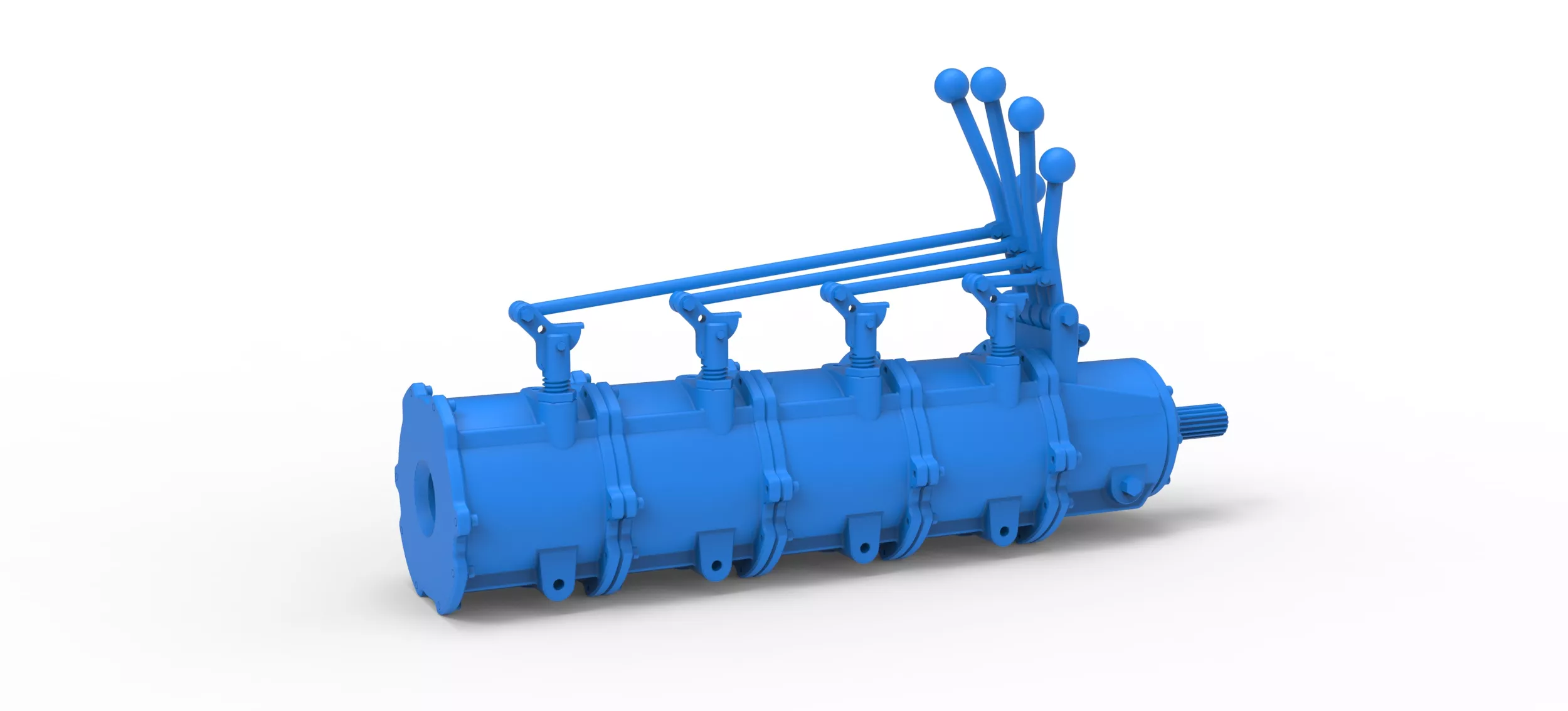 Modular planetary transmission for drag racing Scale 1 to 25 3D print model