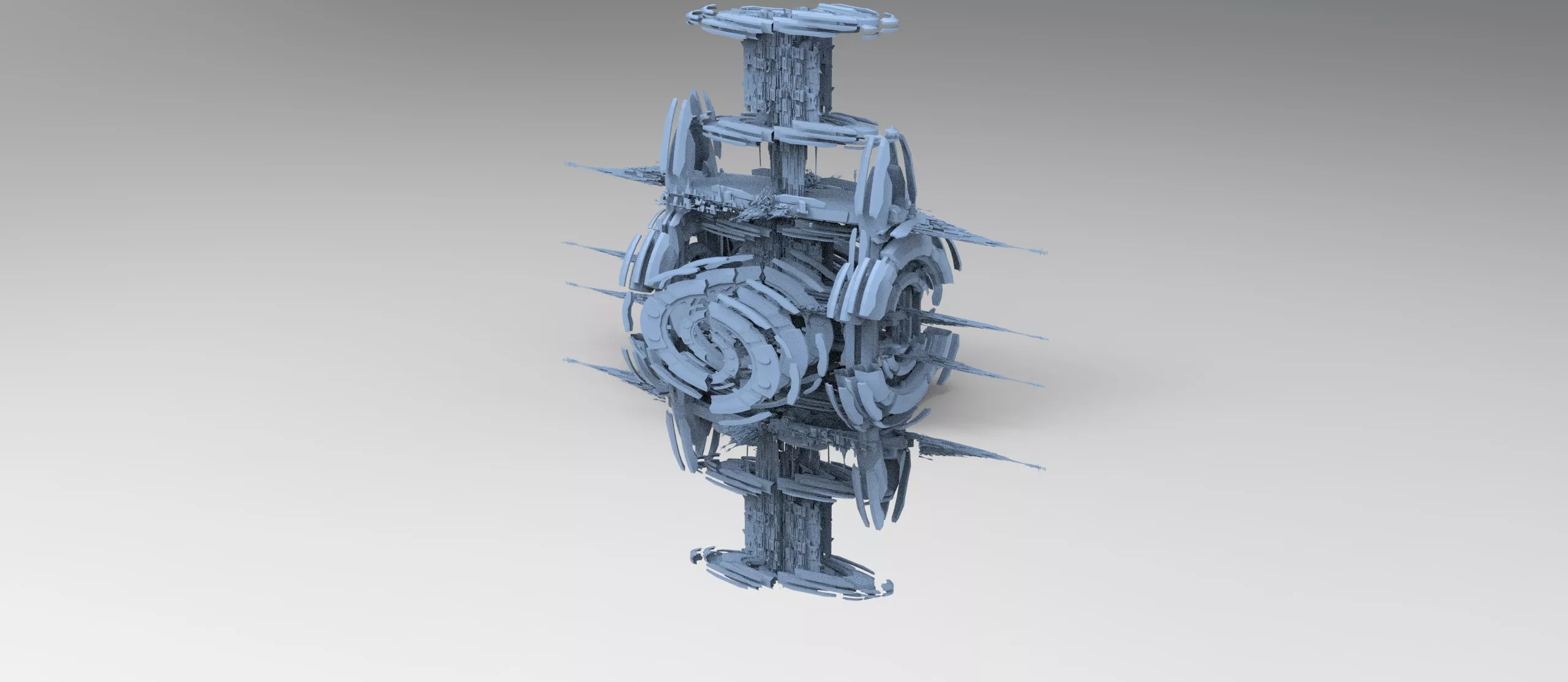 Enether Sci fi 1 ring new Tritank 18 Low-poly 3D model