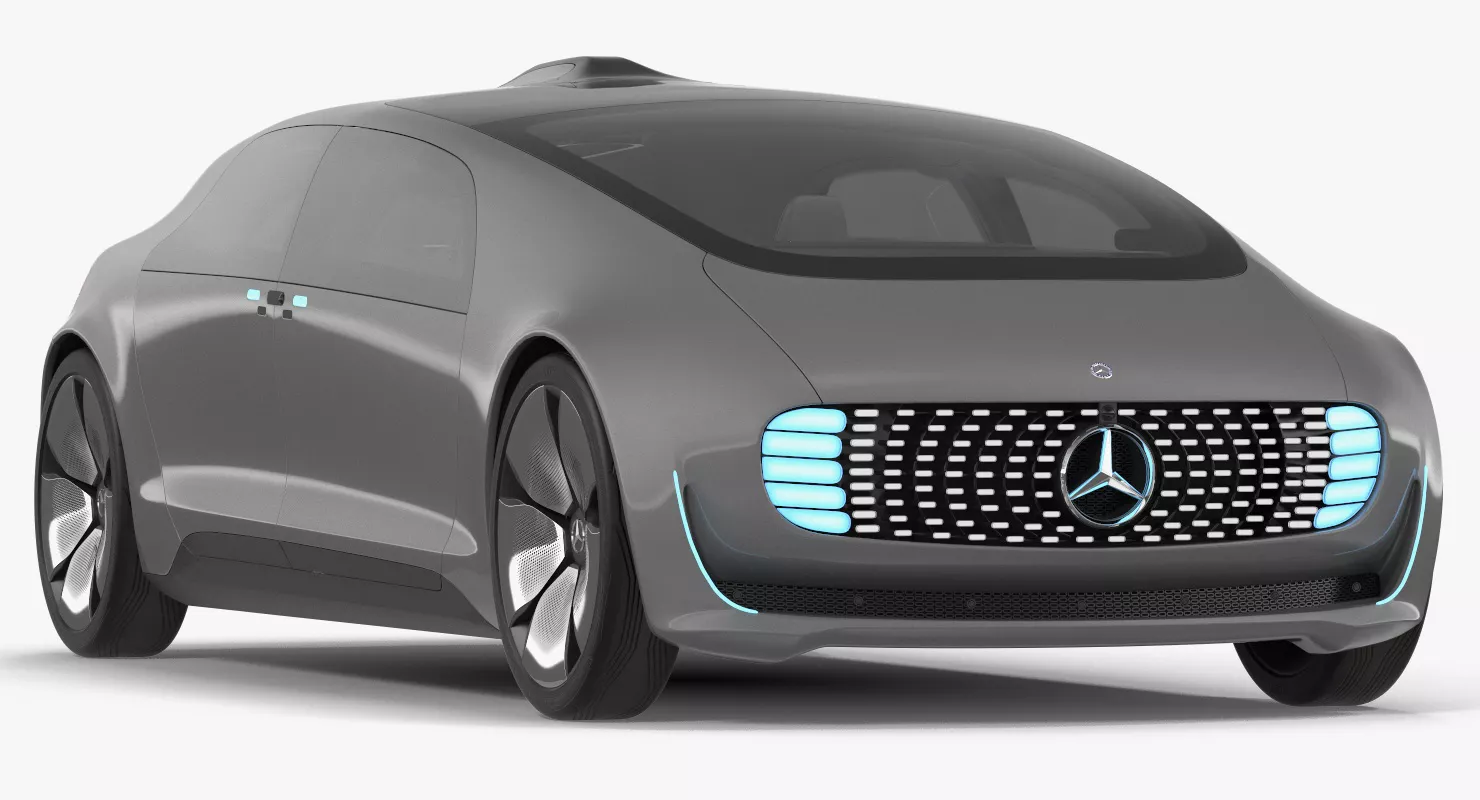 Mercedes Benz F015 Self Driving Car Concept Rigged 3D model