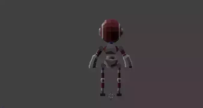 Low Poly Robot Model humanoid 3D model Low Poly Robot Model humanoid 3D model