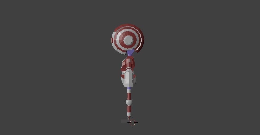 Low Poly Robot Model humanoid 3D model_3