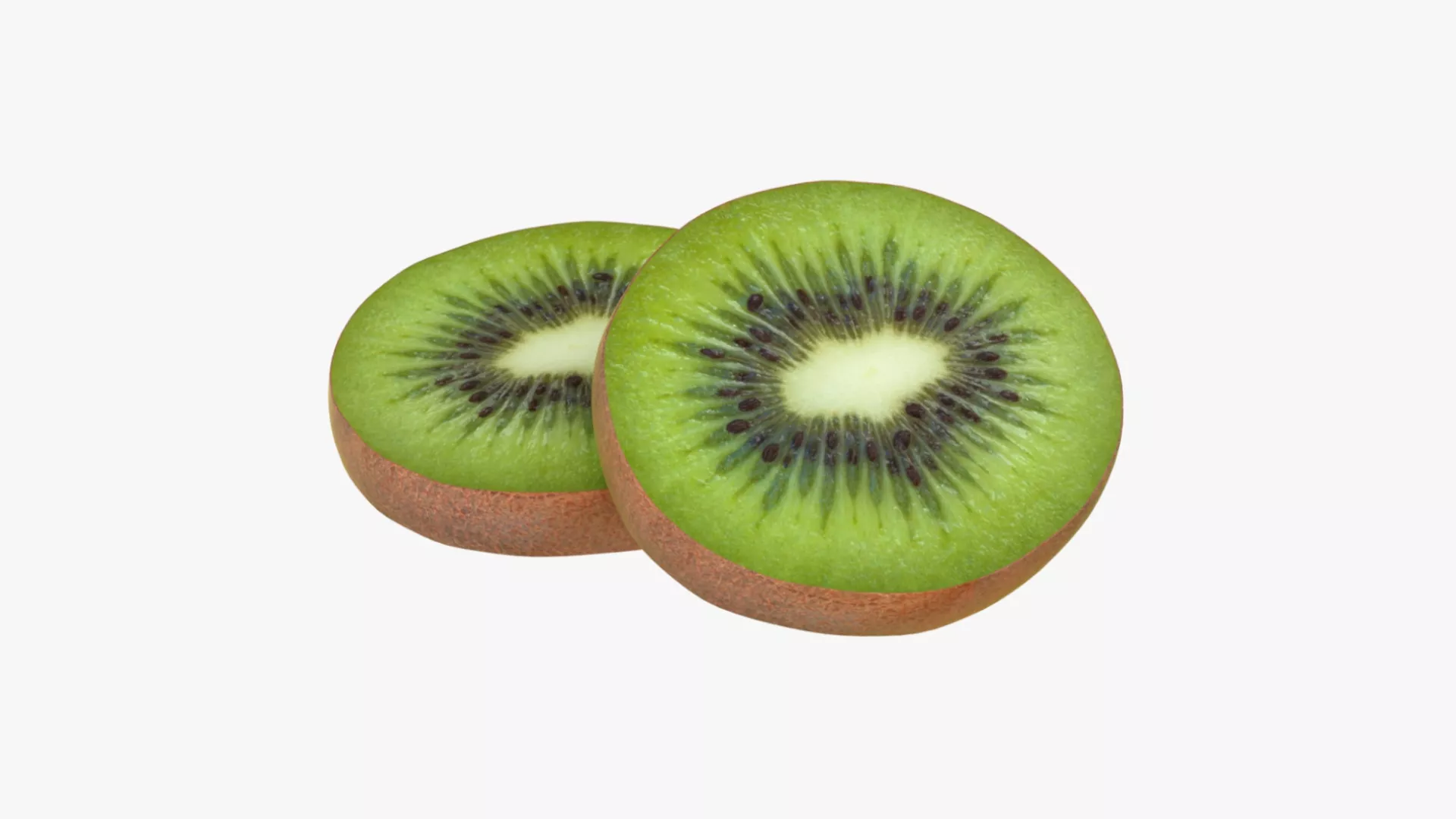 Kiwi Slice Low-poly 3D model