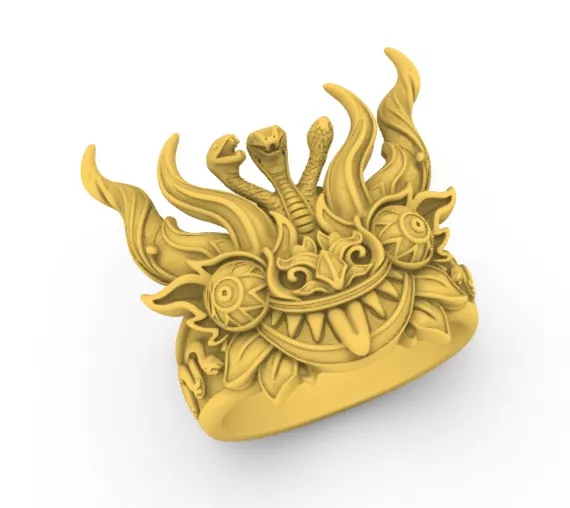Anillo Ring Danza de Diablada 3D print model