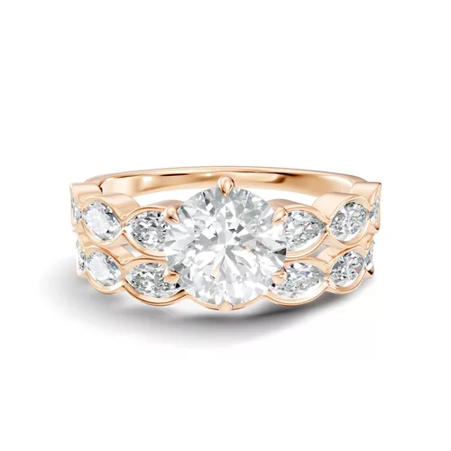 Round Engagement Ring 