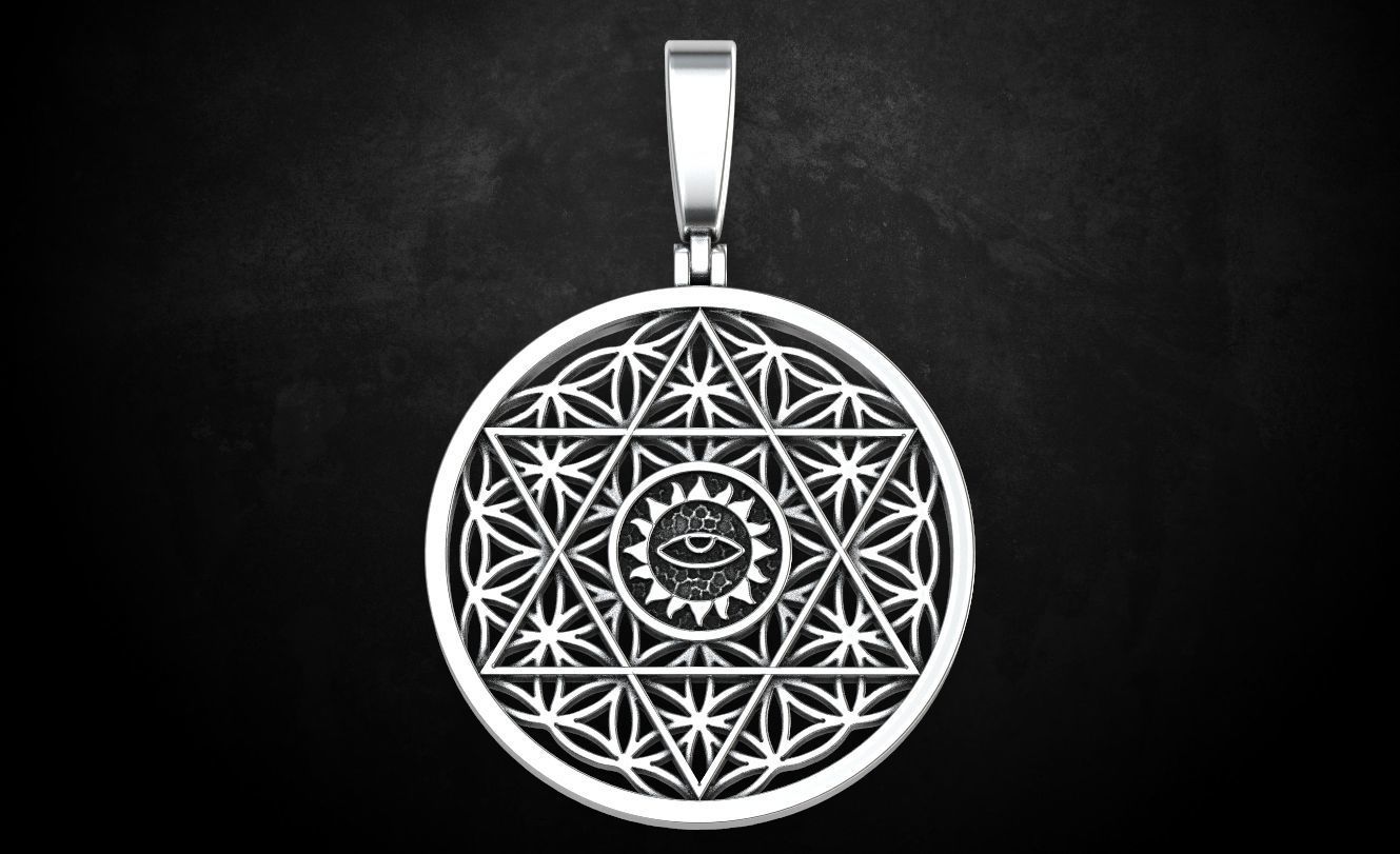 FLOWER OF LIFE PENDANT 83 3D print model