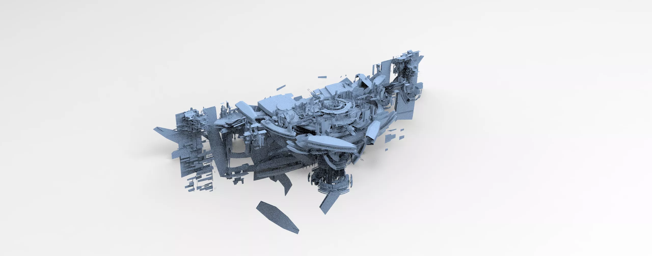 Alien mothership harvester collection 3 3D model